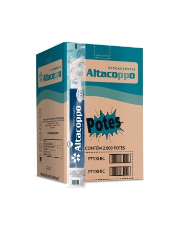 POTE ALTACOPPO 100ML TRANSPARENTE C/100UN