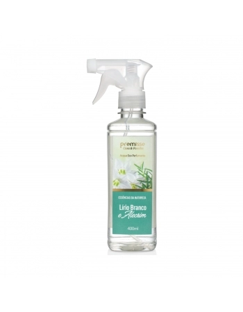 AROMATIZANTE DE AMBIENTE EM SPRAY ACQUA ECO PERFUMANTE LÍRIO BRANCO & ALECRIM 400ML - PREMISSE