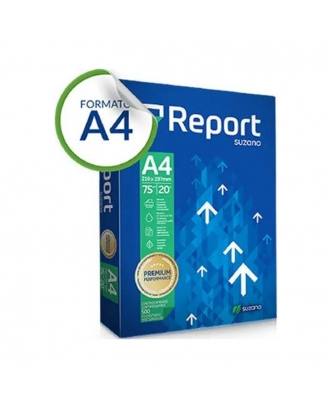 PAPEL SULFITE REPORT PREMIUM A4 C/500 FOLHAS BRANCO