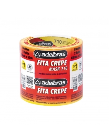 FITA MASK CREPE BRANCA 710 48MMX50M C/2UN