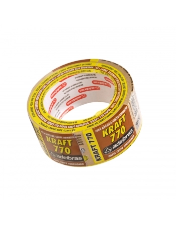 FITA ADESIVA CREPE KRAFT CORRUGADA 770 48MMX50M