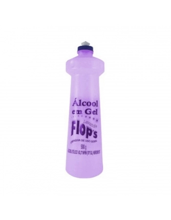 ÁLCOOL EM GEL FLOPS 65% LAVANDA 500G