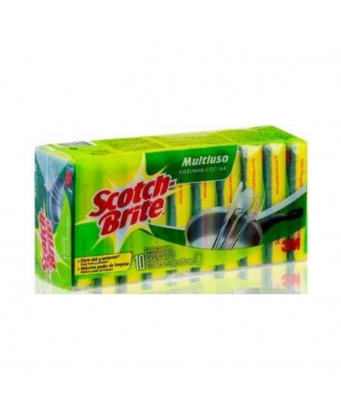 ESPONJA SCOTCH BRITE 75X110MM C/10UN