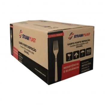 GARFO FORTE REFEIÇÃO BRANCO C/500UN