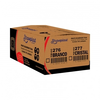 PRATO FESTA QUADRADO CRISTAL 15CM C/10UN