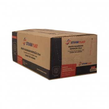 PRATO REFEIÇÃO QUADRADO CRISTAL 21CM C/10UN