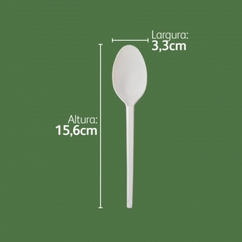 COLHER LEVE REFEIÇÃO BRANCO C/1000UN