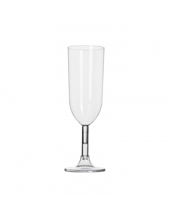 TAÇA CHAMPAGNE CRISTAL 220ML C/4UN