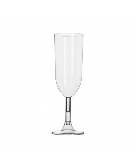 TAÇA CHAMPAGNE CRISTAL 220ML C/4UN