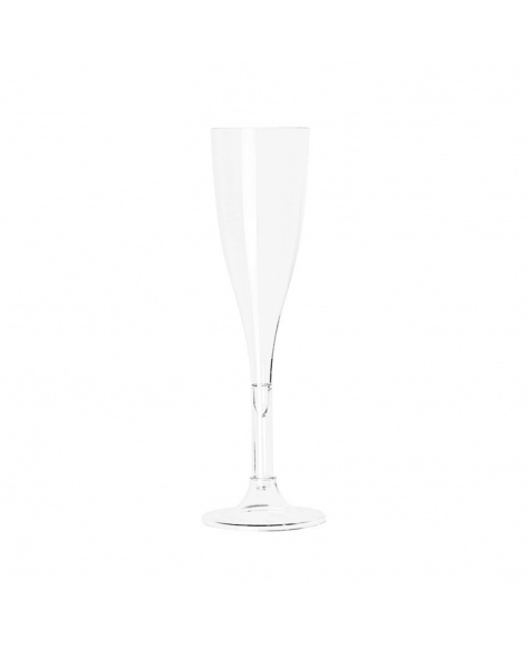 TAÇA CHAMPAGNE CRISTAL 120ML C/4UN