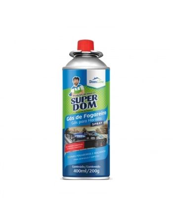 GÁS PARA FOGAREIRO SUPERDOM 400ML - DOM LINE