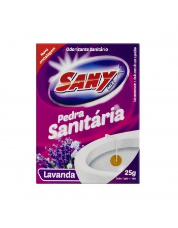 PEDRA SANITÁRIA LAVANDA 25G C/12UN - SANY DO BRASIL