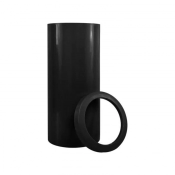 LIXEIRA PLÁSTICA PRETA 50L COM ARO CB50IP - JSN