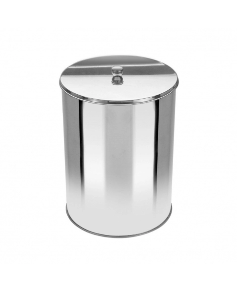 LIXEIRA OFFICE 7L COM TAMPA EM AÇO INOX OR2 - JSN