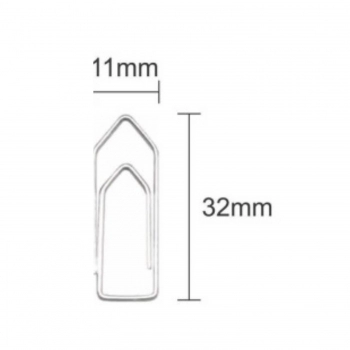 CLIPS GALVANIZADO 2/0 500G COM 720UN - BACCHI