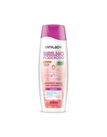 SHAMPOO BRILHO PODEROSO - CERAMIDAS VEGETAL + PRÓ-VITAMINAS B5 325ML