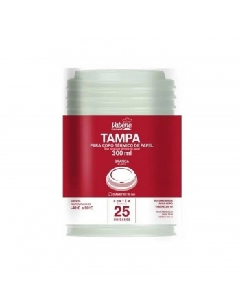 TAMPA PARA COPO PAPEL 180ML COM 25UN - VABENE