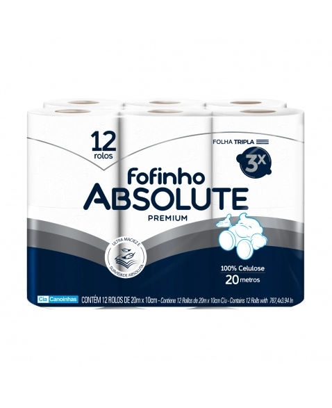 PAPEL HIGIÊNICO FOFINHO ABSOLUTE PREMIUM