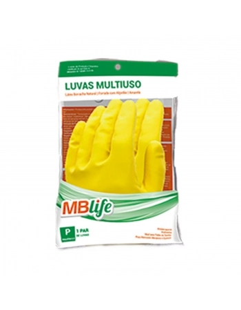 LUVA LÁTEX MULTIUSO AMARELA GG 1PAR - MBLIFE