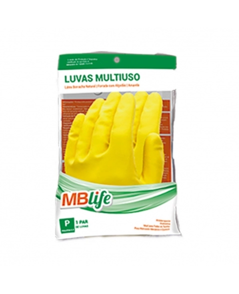 LUVA LÁTEX MULTIUSO AMARELA GG 1PAR - MBLIFE