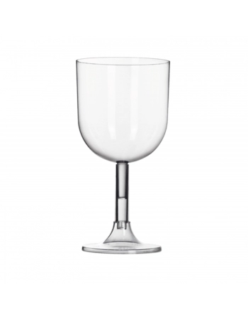 TAÇA VINHO ACRÍLICO CRISTAL 260ML C/4UN - STRAWPLAST