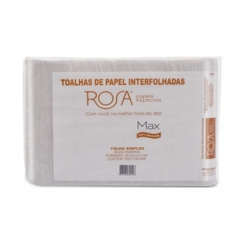 TOALHA ROSA INTERFOLHADO MAX