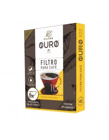 FILTRO PARA CAFÉ N.102 C/30UN - FILTRO OURO