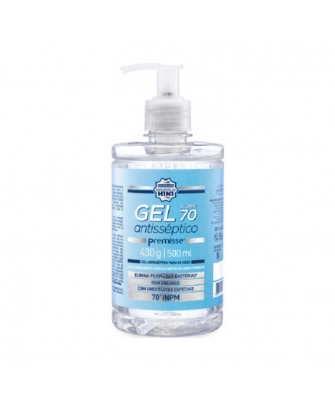 ÁLCOOL GEL ANTISSÉPTICO 70% PREMISSE 500ML