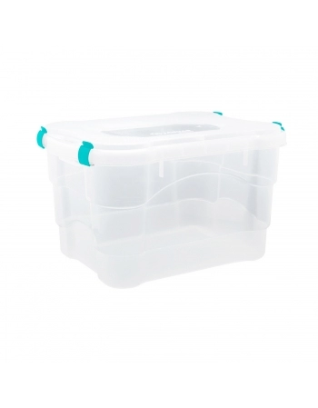 ORGANIZADOR CRISTAL COM 4 TRAVAS 25L - JAGUAR UTILIDADES