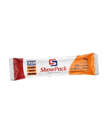 BOBINA FREEZER 3KG 20X33CM C/100UN - SHOWPACK
