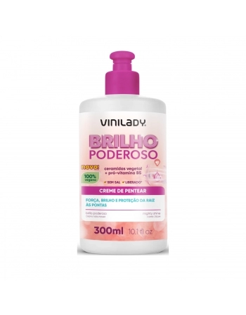 CREME DE PENTEAR BRILHO INTENSO - CERAMIDAS E PRÓ-VITAMINA B5 290G