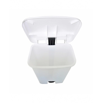 LIXEIRA QUADRADA 15L PRETA COM PEDAL - BOMPRO