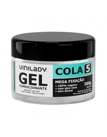 GEL CONDICIONANTE MEGA COLA Nº5 COM ALOE VERA 300G - VINI LADY