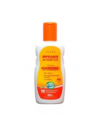 REPELENTE DE INSETOS COM ICARIDICA LOÇÃO 100ML - FREE INSET