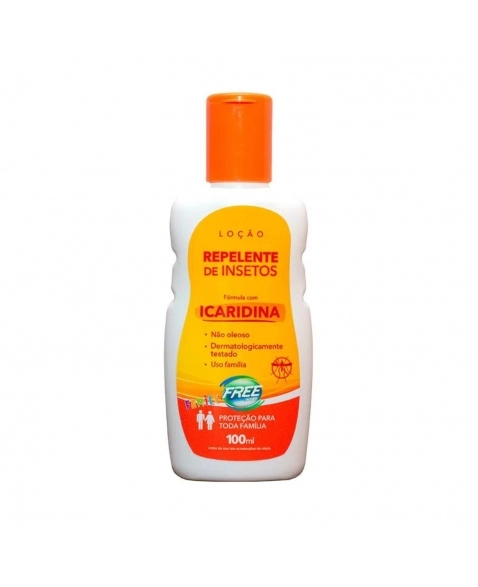 REPELENTE DE INSETOS COM ICARIDICA LOÇÃO 100ML - FREE INSET