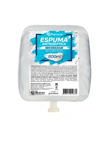 SABONETE ESPUMA ANTISSÉPTICA 600ML - COM 6 REFIL - PREMISSE