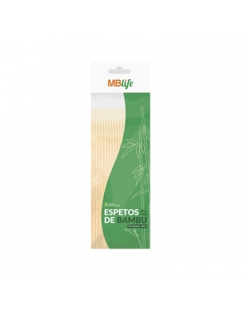 ESPETO DE BAMBU MBLIFE 4MM 18CM C/50