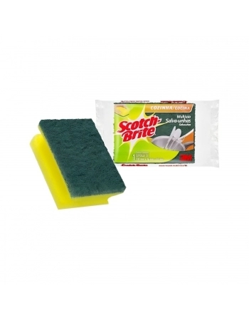 ESPONJA SCOTCH BRITE SALVA UNHAS 10X7,5X4,2CM