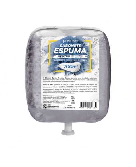 SABONETE ESPUMA PREMISSE NEUTRO 6X700ML REFIL