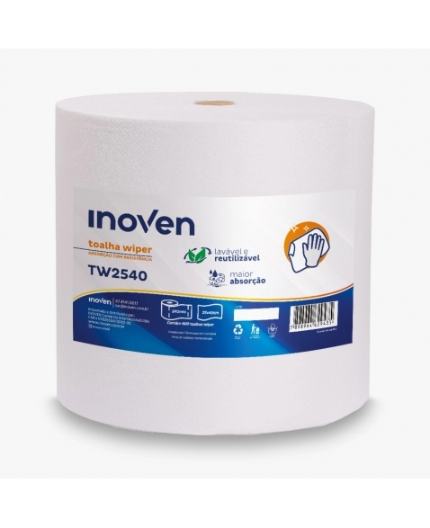 BOB WIPER INOVEN BRANCA TW2540 25CMX240M