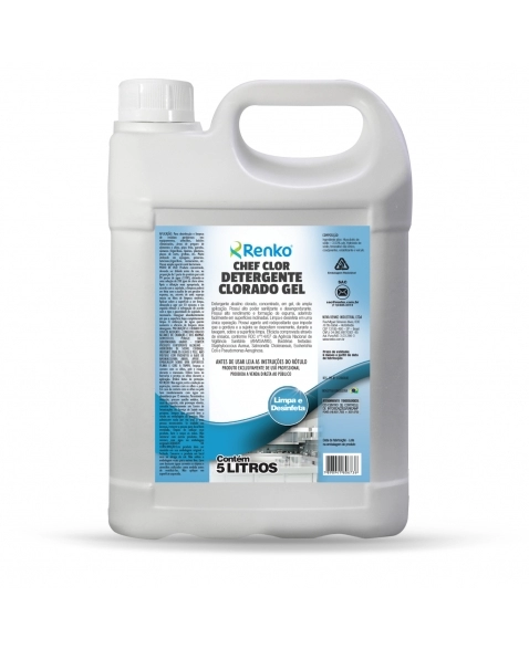 DETERGENTE CLORADO GEL CHEF CLOR 5L