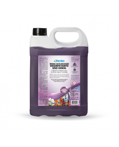 DESINFETANTE ALTA DILUICAO MIRAX LAVANDA CAMPESTRE 5L