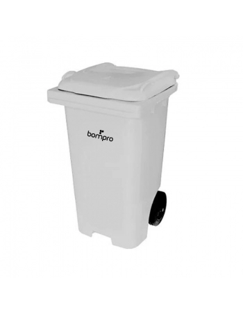 CONTENTOR BOMPRO 120L BRANCO C/RODAS