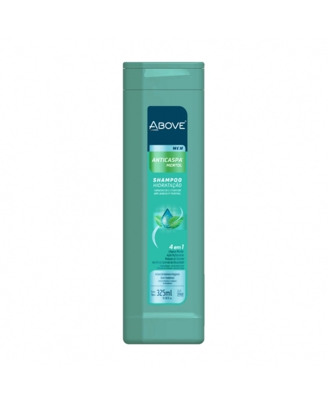 SHAMPOO ABOVE MASCULINO ANTICASPA MENTOL 325ML