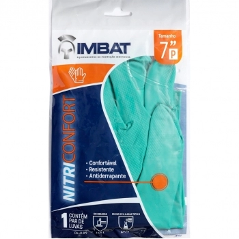 LUVA IMBAT NITRILICA VRD P 1PAR