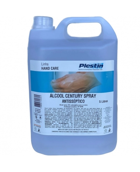 ALCOOL SPRAY CENTURY 70% ANTISSEPTICO 5L