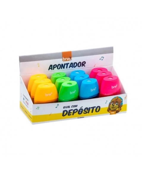 APONTADOR BRW OVAL NEON C/DEPOSITO