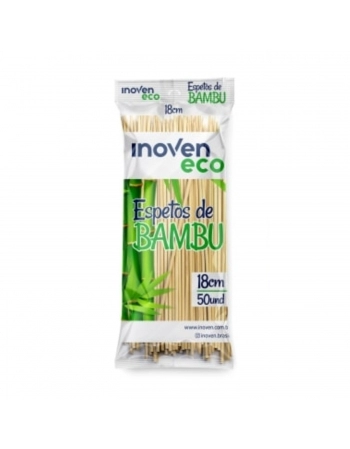 ESPETO DE BAMBU INOVEN 4MM 18CM C/50