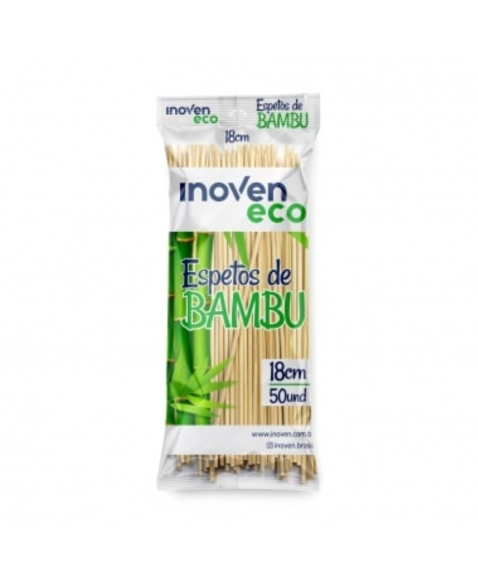 ESPETO DE BAMBU INOVEN 4MM 18CM C/50