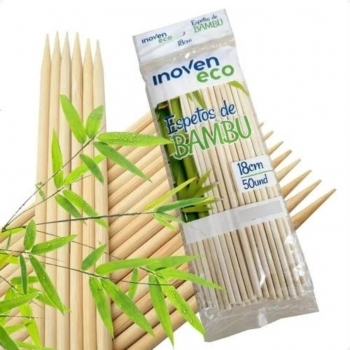 ESPETO DE BAMBU INOVEN 4MM 25CM C/50